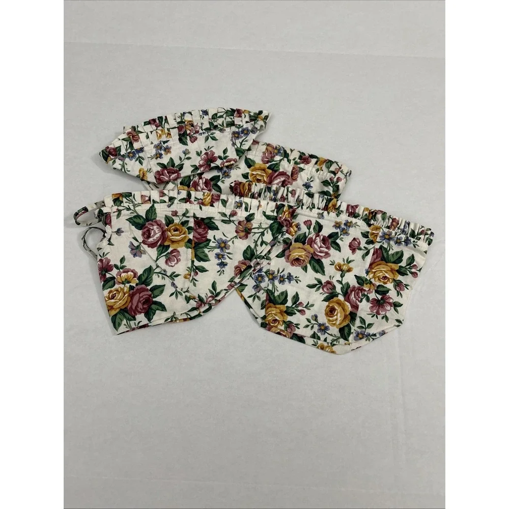 Longaberger Garden of‎ Splendor Basket Liner 4 PC Lot Retired 6220